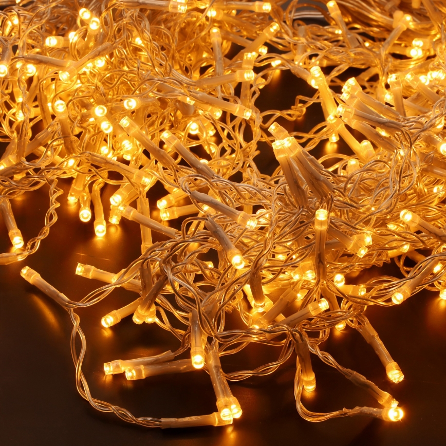 LED vonkajší vianočný záves 360xLED/8 funkcií 15m IP44 teplá biela