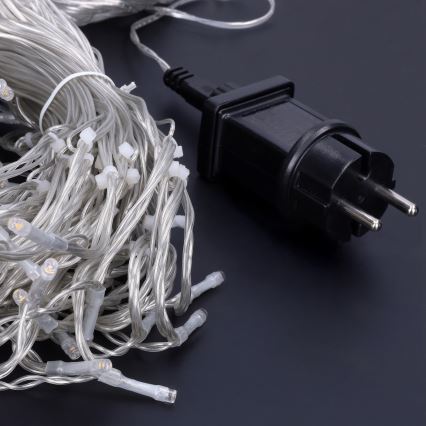 LED Vonkajší vianočný záves 360xLED/8 funkcií 15m IP44 teplá biela