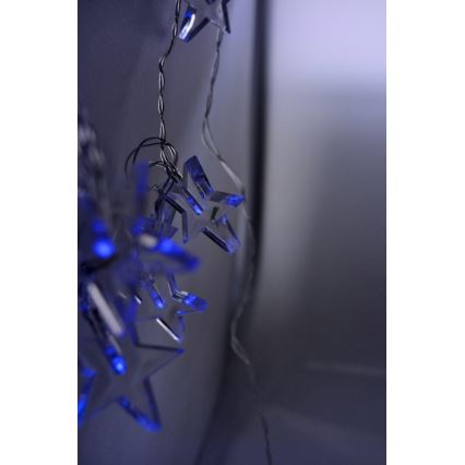 LED reťaz 10xLED/2xAA 2,5m modrá