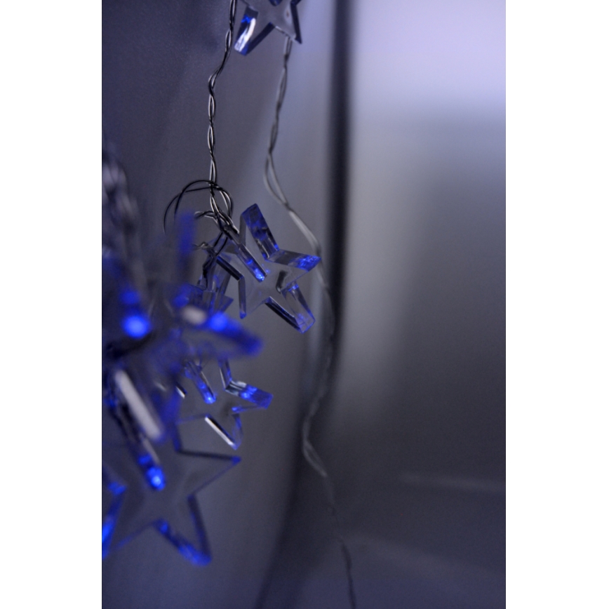 LED reťaz 10xLED/2xAA 2,5m modrá