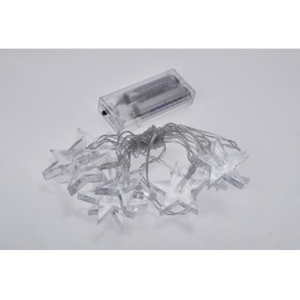 LED reťaz 10xLED/2xAA 2,5m modrá
