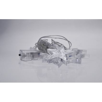 LED reťaz 10xLED/2xAA 2,5m modrá
