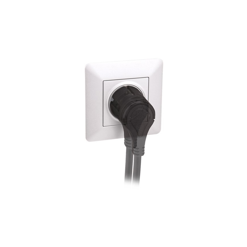 Zásuvka SLIM PUSH, biela