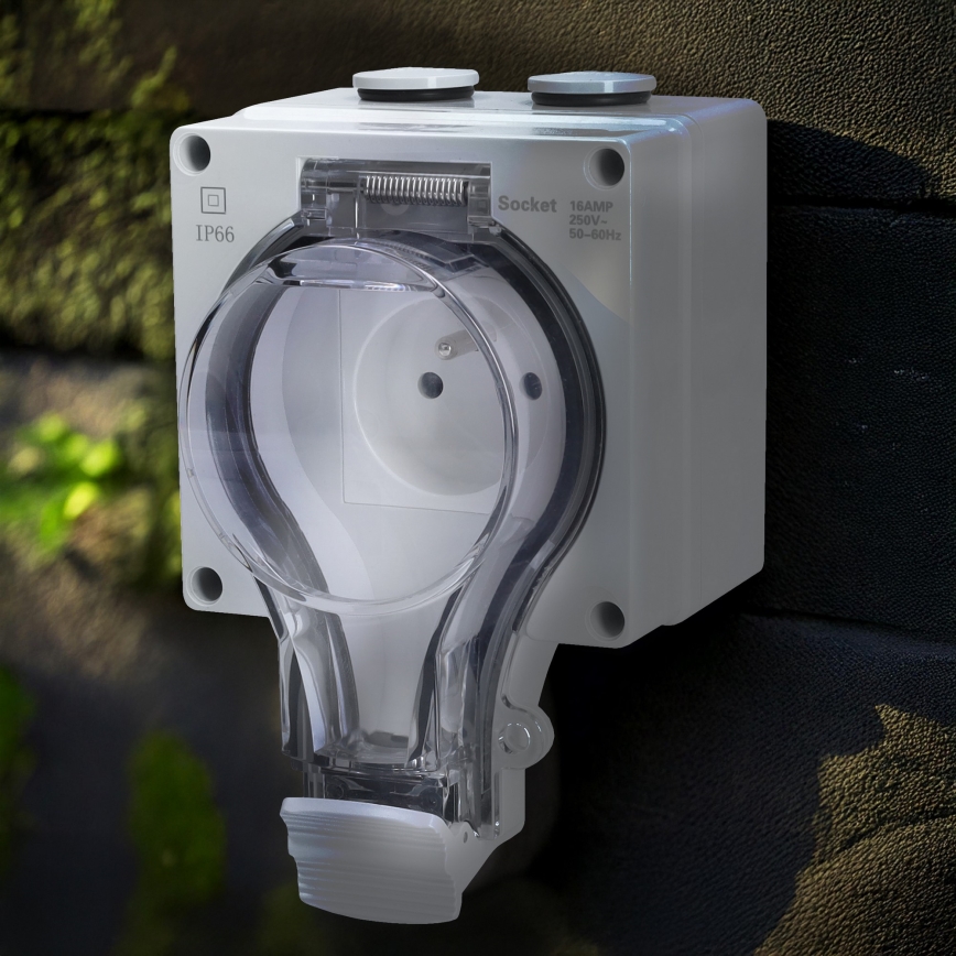 Zásuvka do vlhkého prostredia 230V/16A IP66