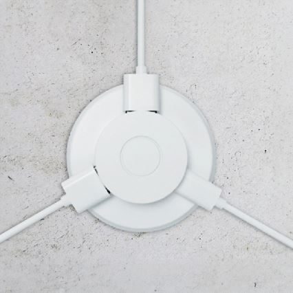 Vstavaná USB nabíjačka USB A+C biela
