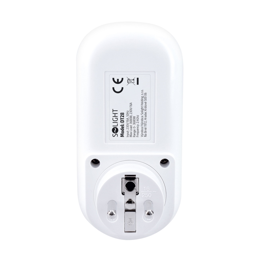 Inteligentná zásuvka s meračom spotreby el. energie 230V Wi-Fi Tuya