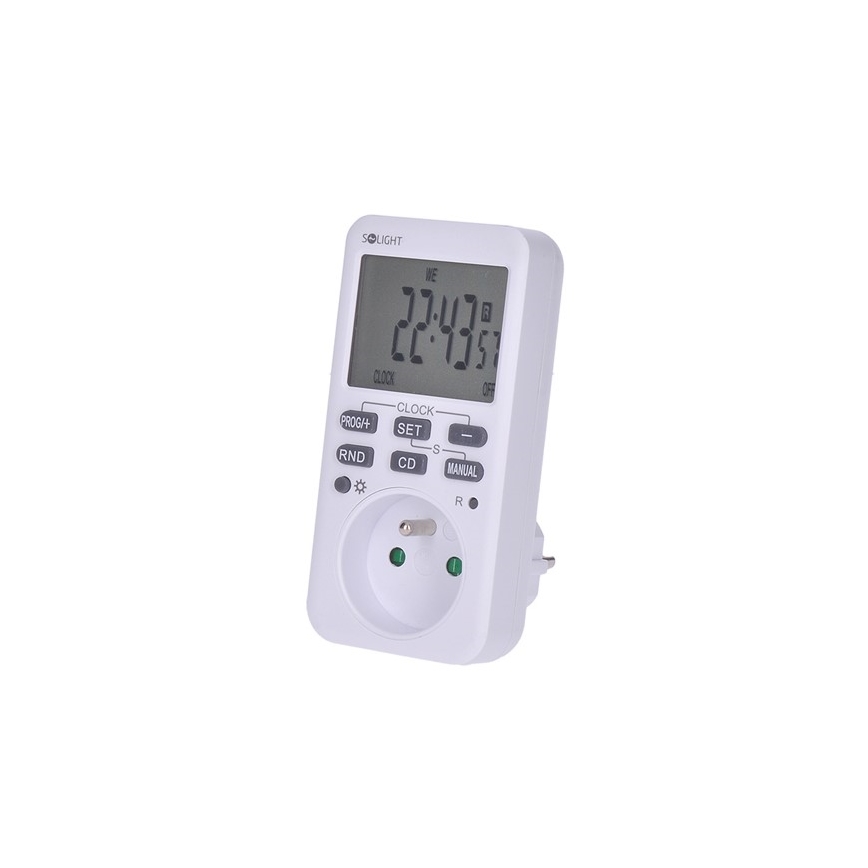 Digitálny týždenný časový spínač 16A/230V