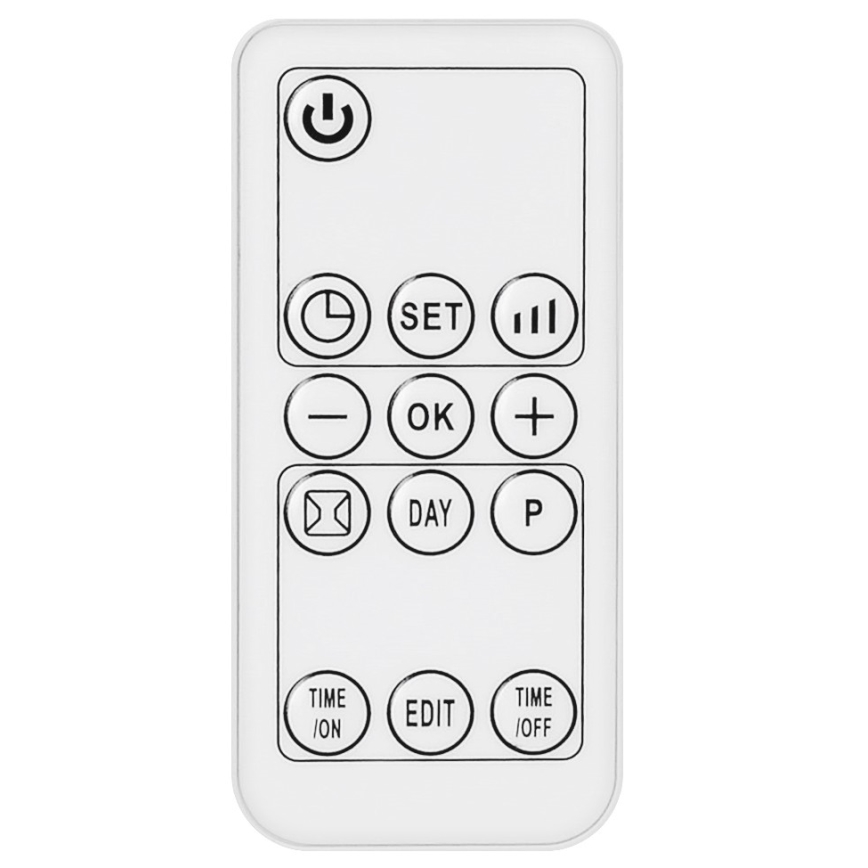 Kúpeľňové keramické vykurovacie teleso 1000/2000W/230V IP22 + diaľkové ovládanie