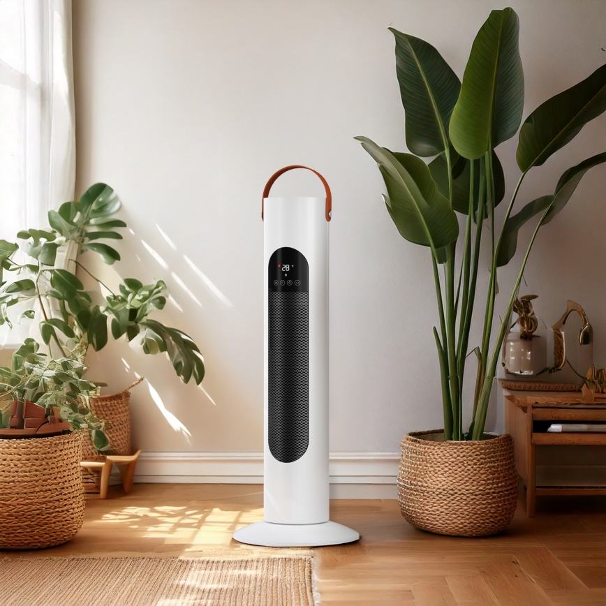 Stĺpový ventilátor s ohrevným telesom 2000W/230V + diaľkové ovládanie