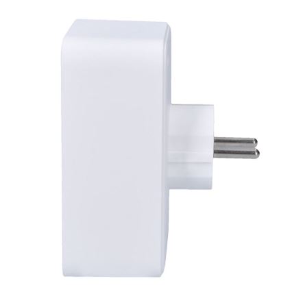 Viacnásobná zásuvka 1x16A+2x 2,5A s 2x USB A+C nabíjačkou, biela