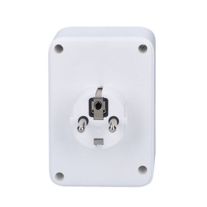 Viacnásobná zásuvka 1x16A+2x 2,5A s 2x USB A+C nabíjačkou, biela