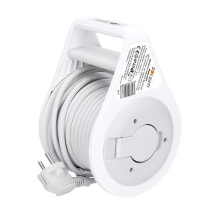 Predlžovací kábel na bubne, 3 zásuvky, 10 m