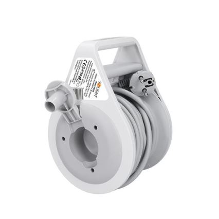 Predlžovací kábel na navijaku, 3 zásuvky, 10 m