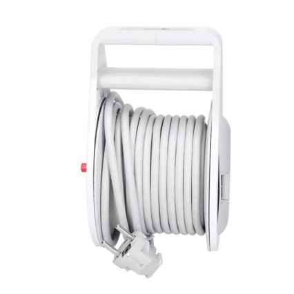 Predlžovací kábel na bubne 2 zásuvky + USB A+C 10 m