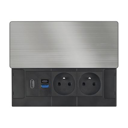 Vstavaná zásuvka 20 W s 2 zásuvkami, USB-A, USB-C a HDMI