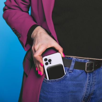 Powerbanka 5000 mAh Magsafe čierna