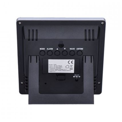 Meteostanica s LCD displejom 230V/2xAAA + 2xAAA čierna