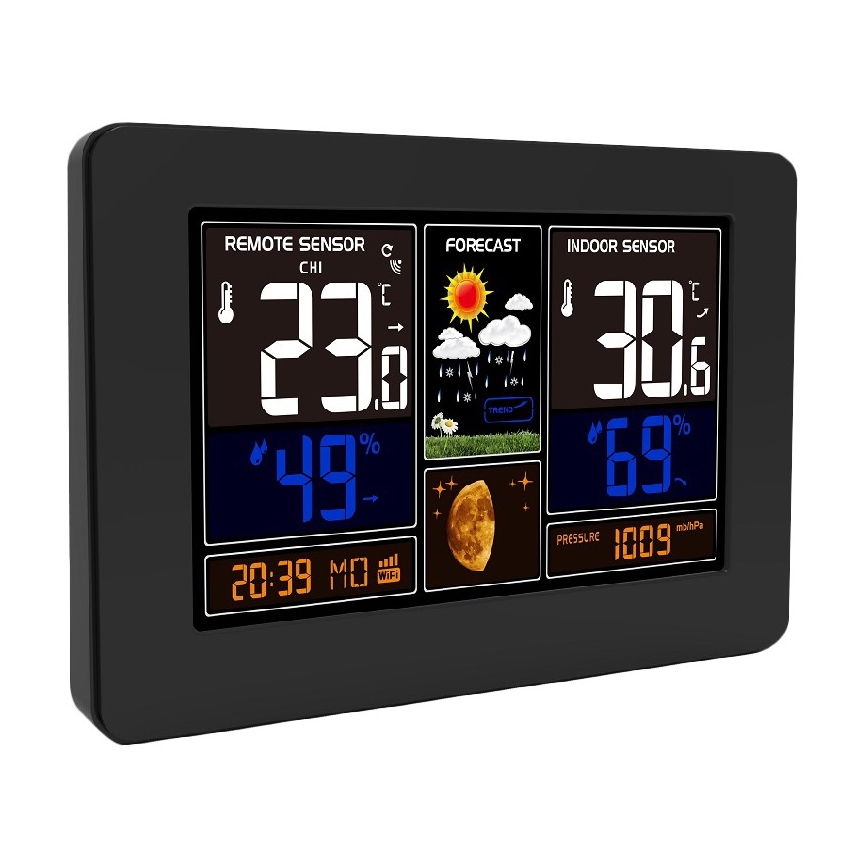 Meteostanica s farebným LCD displejom 2xAA/5V Wi-Fi Tuya