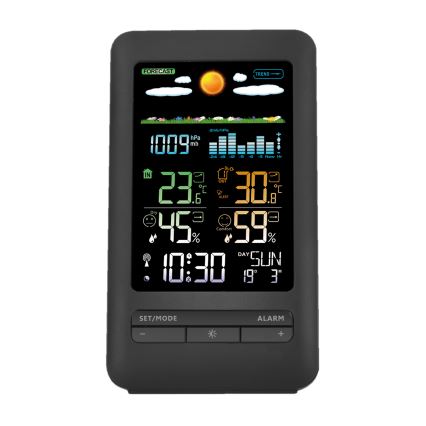 Meteostanica s LCD displejom 2xAA + 2xAA čierna