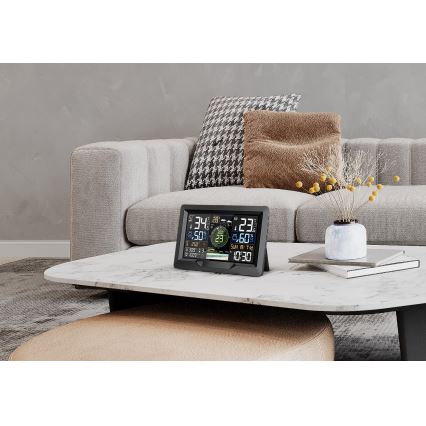 Profesionálna meteostanica s farebným LCD displejom 5V/2xAA + 3xAA + 2xAA Wi-Fi Tuya