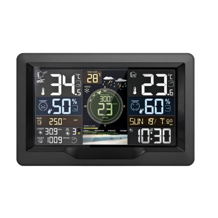 Profesionálna meteostanica s farebným LCD displejom 5V/2xAA + 3xAA + 2xAA Wi-Fi Tuya