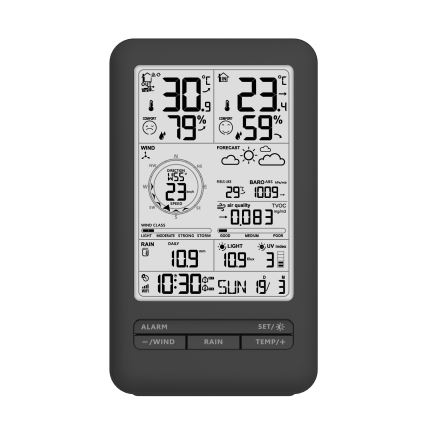 Profesionálna meteostanica s LCD displejom 2xAA Wi-Fi Tuya