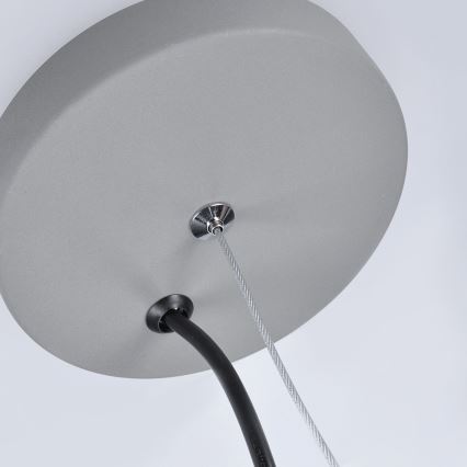 Luster 1xE27/60W/230V šedá 29,5cm