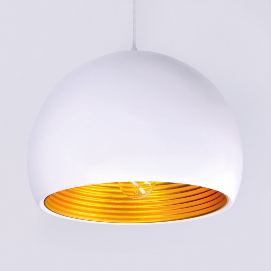 Luster 1xE27/60W/230V biela 35cm