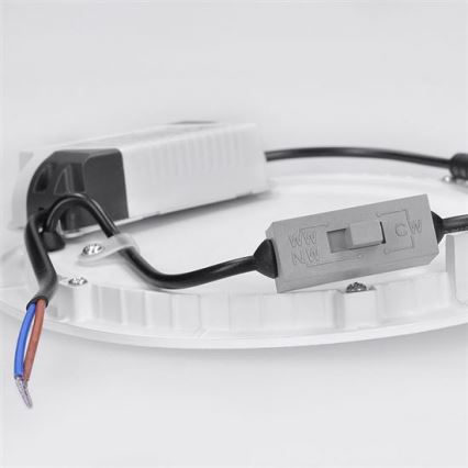 LED panel LED/18W/230V 3000/4000/6000K pr. 22,5 cm biela