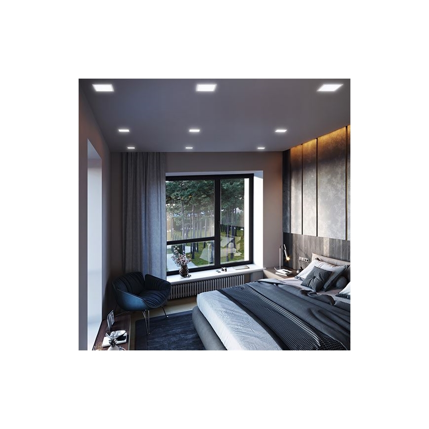 LED panel LED/18W/230V 3000/4000/6000K 22,5x22,5 cm biela