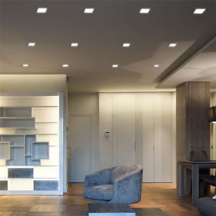 LED podhľadové svietidlo LED/18W/230V 3000/4000/6000K 22,5x22,5 cm biela