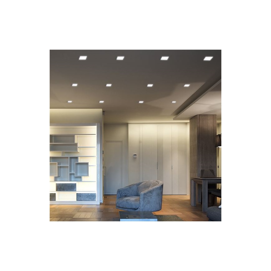 LED podhľadové svietidlo LED/18W/230V 3000/4000/6000K 22,5x22,5 cm biela