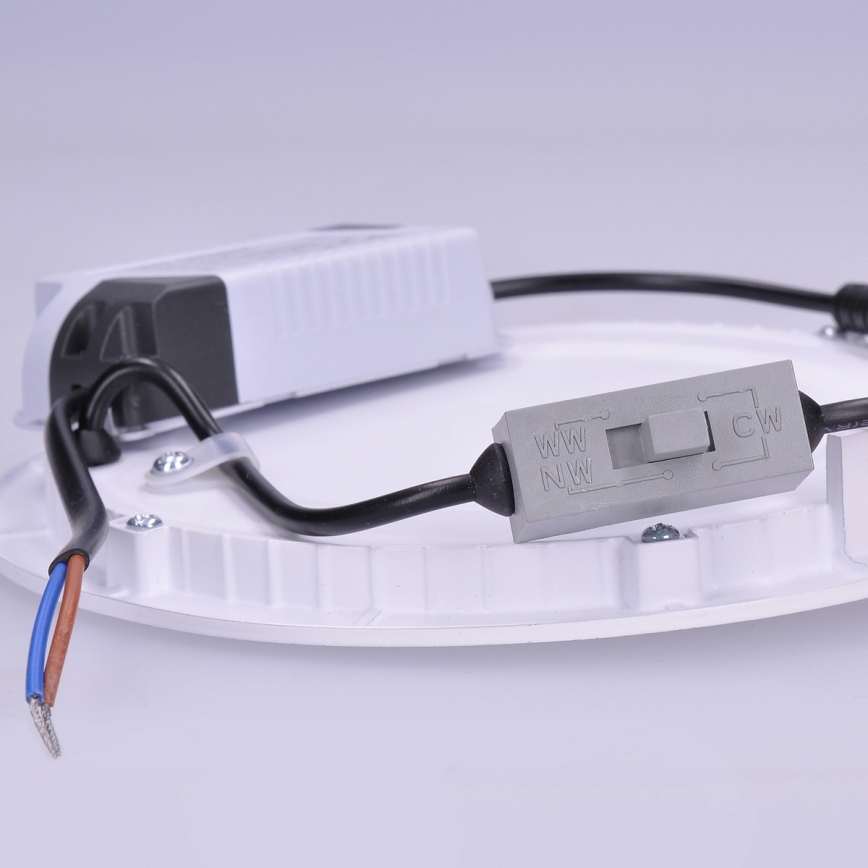 LED Zapustené stropné svietidlo LED/24W/230V 3000/4000/6000K pr. 30 cm biele