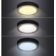 LED Stropné svietidlo LED/12W/230V 3000/4000/6000K čierna okrúhly