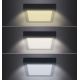 LED Stropné svietidlo LED/18W/230V 3000/4000/6000K čierna hranatý