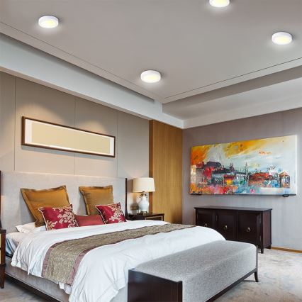 LED Stropné svietidlo LED/24W/230V 3000/4000/6000K priem. 30 cm biela