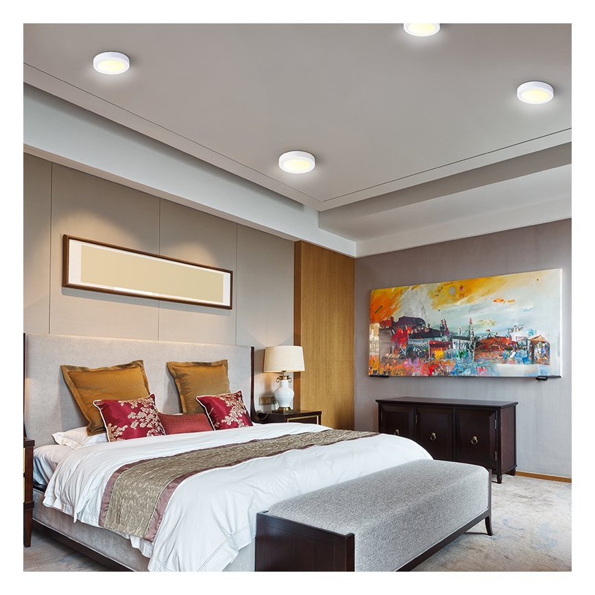 LED Stropné svietidlo LED/24W/230V 3000/4000/6000K priem. 30 cm biela