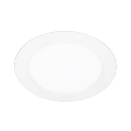 LED panel 2v1 – prisadený/zapustený, 12 W, 230 V, nastaviteľná teplota svetla 3000/4000/6000 K, priemer 17 cm, IP54, biela