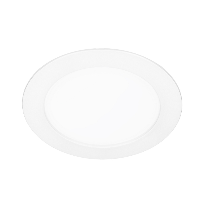 LED panel 2v1 – prisadený/zapustený, 12 W, 230 V, nastaviteľná teplota svetla 3000/4000/6000 K, priemer 17 cm, IP54, biela