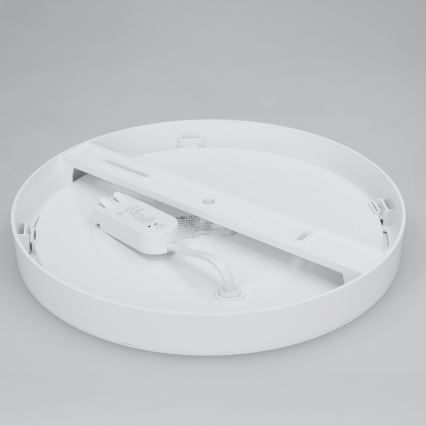 LED prisadený/podhľadový panel 2 v 1 24 W/230 V 3000/4000/6000 K pr. 30 cm IP54 biela
