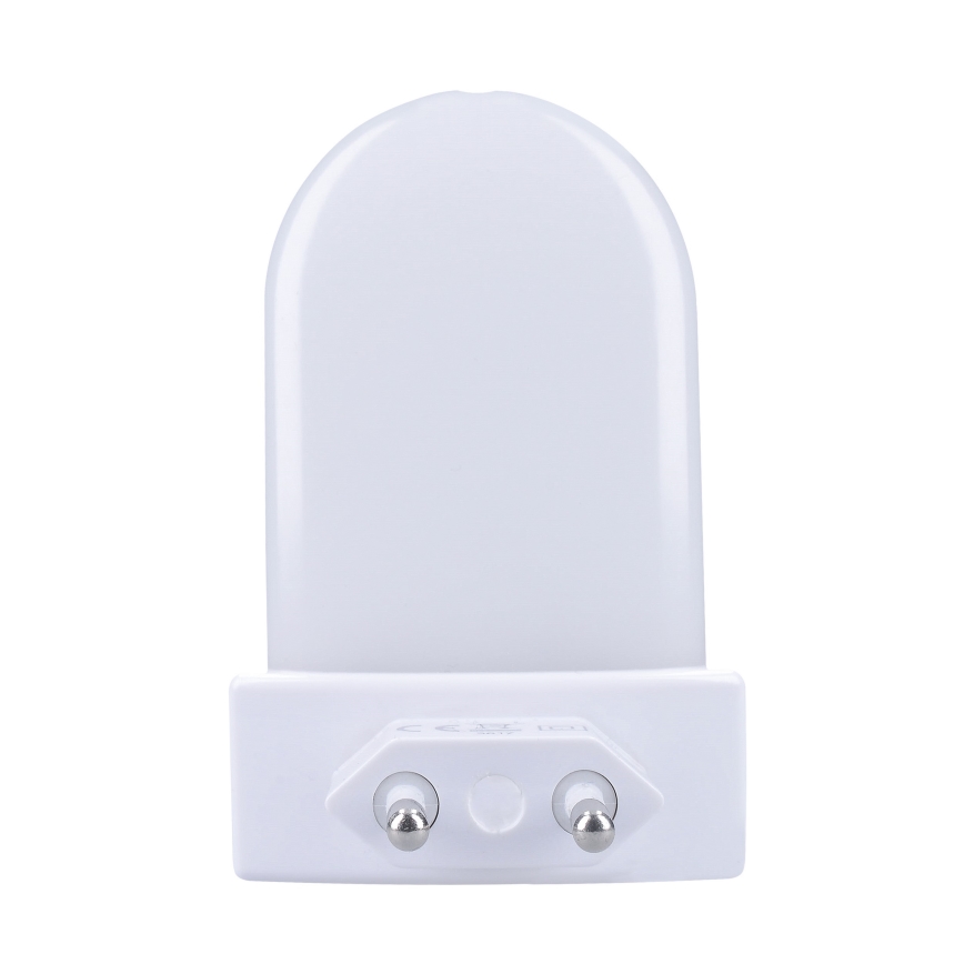 LED RGB Orientačné svietidlo so súmrakovým senzorom do zásuvky LED/0,5W/230V
