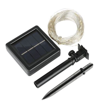 LED solárna dekoratívna reťaz LED/3,7V 800 mAh 22 m