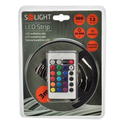 LED pásik s diaľkovým ovládačom 21W/12V 3m