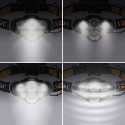 LED Nabíjacia čelovka LED/USB 2200mAh IP44