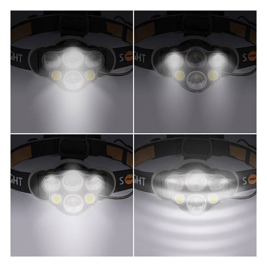 LED Nabíjacia čelovka LED/USB 2200mAh IP44