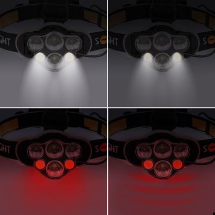 LED Nabíjacia čelovka LED/USB 2200mAh IP44