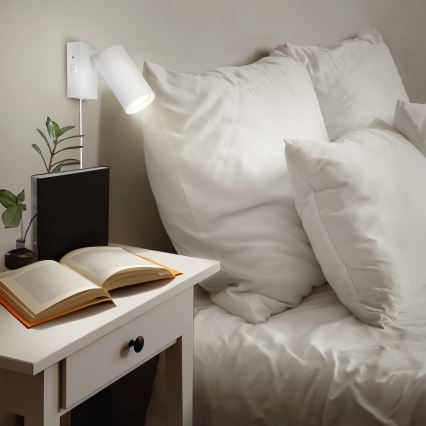 Nástenné svietidlo CELE 1xGU10/30W/230V biele