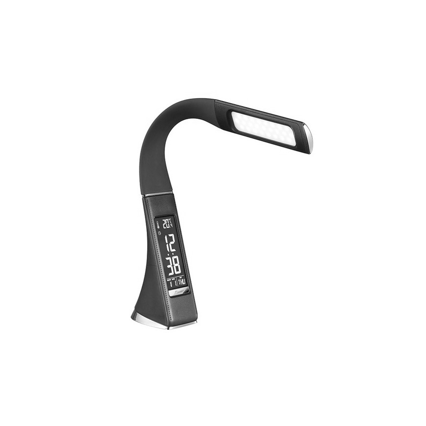 LED stolná lampa stmievateľná s displejom LED/6W/230V čierna