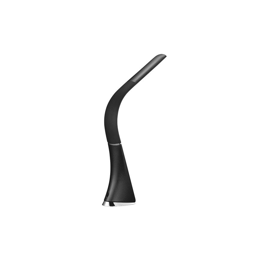 LED stolná lampa stmievateľná s displejom LED/6W/230V čierna
