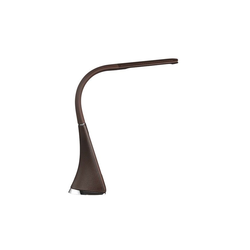 LED stolná lampa stmievateľná s displejom LED/6W/230V hnedá